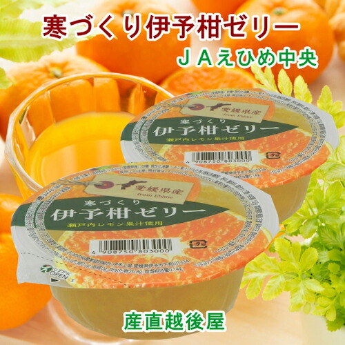 愛媛県の農協 JAえひめ中央 愛媛の果実 伊予柑カップゼリー 寒づくり伊予柑ゼリー155ｇ 30個入 送料無料【フルーツ 柑橘類 ゼリー ギフト】 【父の日】