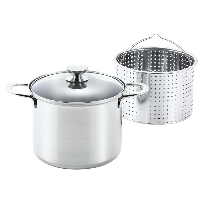 ＜ルチェンテ＞IH対応パスタポット20cm LU-20P 人気 おすすめ キッチン用品 調理器具 鍋 フライパン ※こちらの商品は、メーカーおよび委託倉庫からの発送です。 7,448円