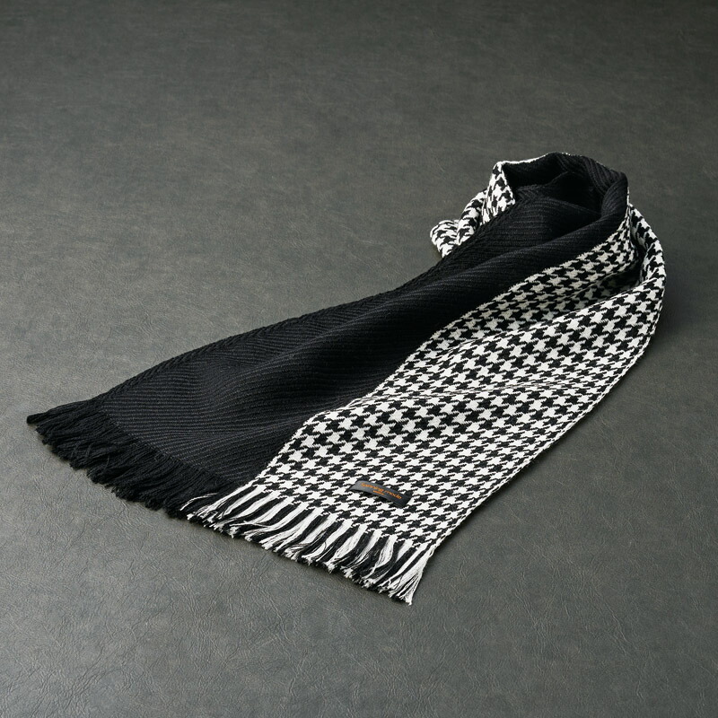 <武州織技>スピニングモード ウールマフラー ツーカラー SPU10090H人気 おすすめ メンズ小物 服飾雑貨 紳士用 男性用 ※こちらの商品は、メーカーおよび委託倉庫からの発送です。|sanada