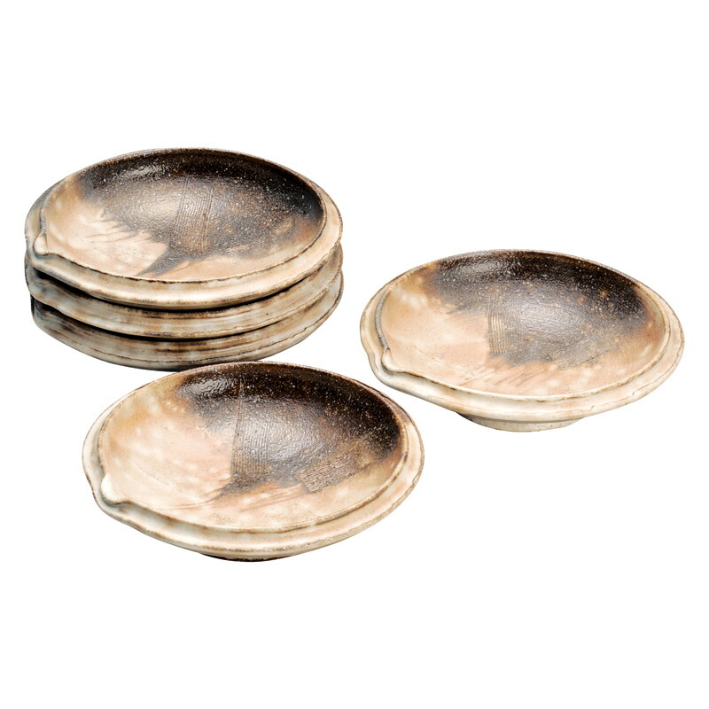 楽天市場】萩焼 銘々皿 五枚組 送料無料 : 萩焼工房 土和窯