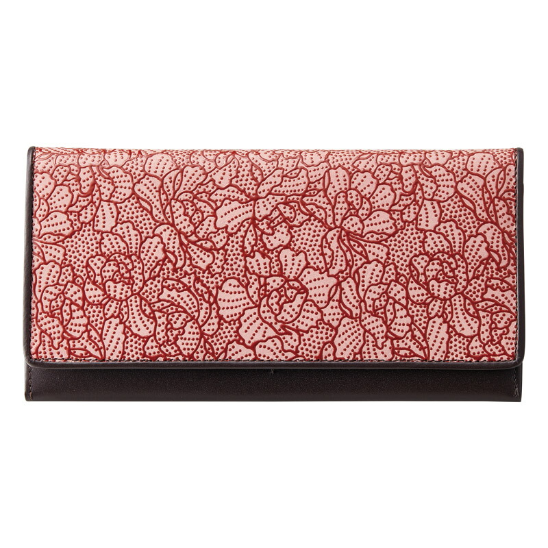 楽天市場】草木染め印伝 つた桜柄長財布 DRS2700-03人気 おすすめ