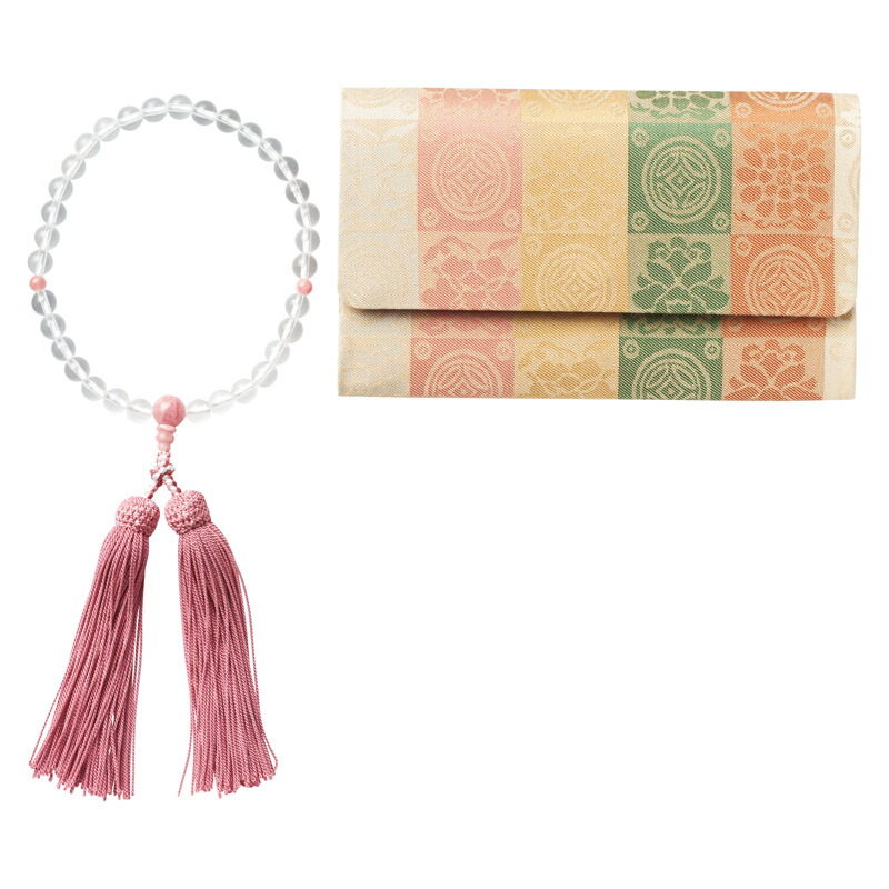 楽天市場】女性用念珠セット 水晶 メノウ NJ-J153K人気 おすすめ