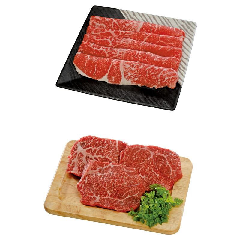 神戸ビーフすきやき&ステーキセット L-B-E065-1<br>人気 おすすめ 食品 精肉 肉 肉加工品 <br>※こちらの商品は、メーカーおよび委託倉庫からの発送です。