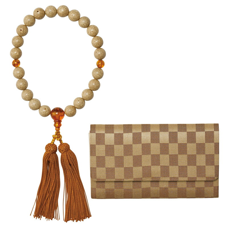 楽天市場】男性用念珠セット ソーダライト 黒縞瑪瑙 K21185627 生活