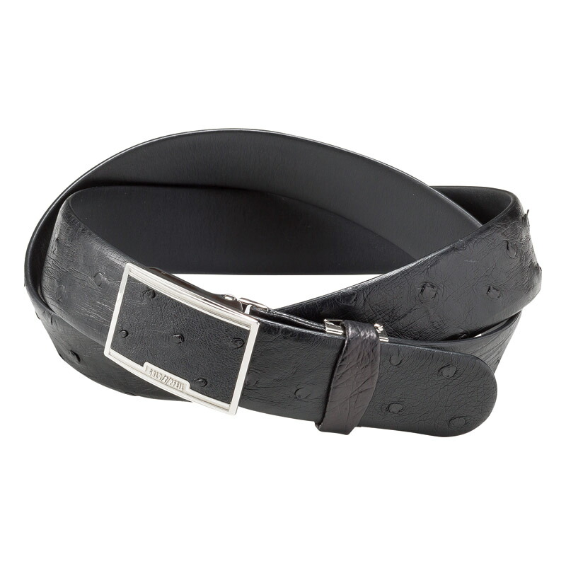 【送料無料】オストリッチメンズベルト（ブラック）　Ｖ−ＮＯＭ１２６４ＢＫ　Ｖ−ＮＯＭ１２６４ＢＫ【ギフト館】 楽天市場】オストリッチメンズベルト（ブラック） V-NOM1264BK人気