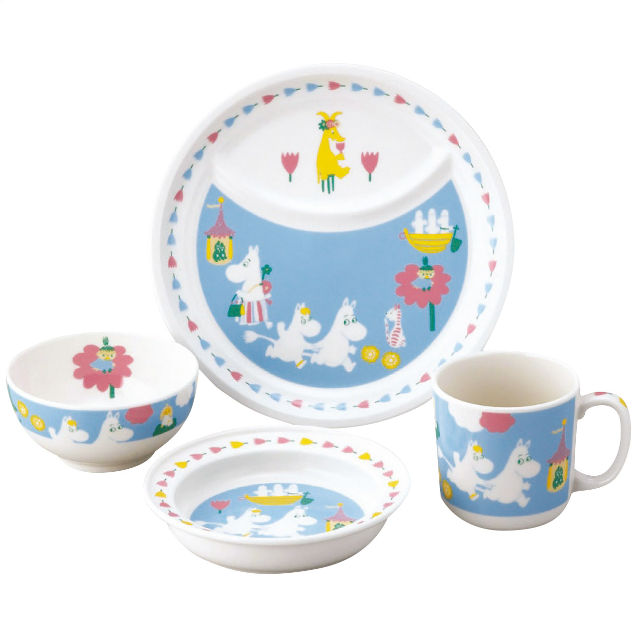 ＜ムーミン＞お子様食器4ピースセット 人気 おすすめ 食器 陶器 洋陶器 テーブルウェア 洋皿 ※メーカー直送および委託倉庫からの発送です。 4,990円