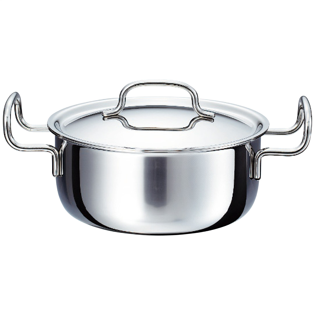 <ジオ・プロダクト>全面7層 両手鍋20cm人気 おすすめ キッチン用品 調理器具 鍋 ステンレス製 ※メーカー直送および委託倉庫からの発送です。|sanada