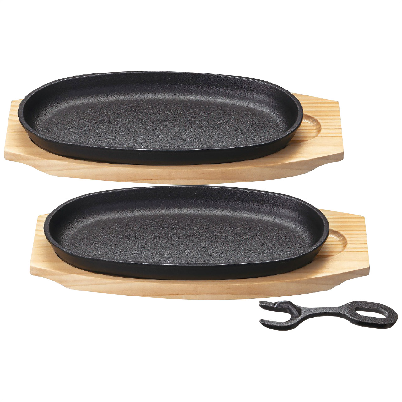 鉄鋳物小判ステーキ2枚セット 人気 おすすめ キッチン用品 調理器具 鍋 フライパン ※メーカー直送および委託倉庫からの発送です。