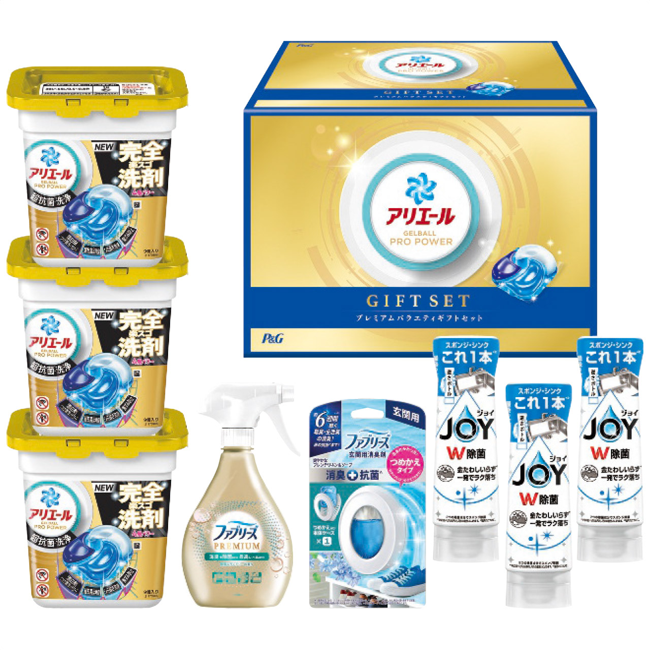 ＜Ｐ＆Ｇ＞アリエールジェルボールプレミアムバラエティギフトセット PGPV-50EB 人気 おすすめ 日用品 消耗品 洗剤 柔軟剤 クリーナー 洗濯 ※メーカー直送および委託倉庫からの発送です。