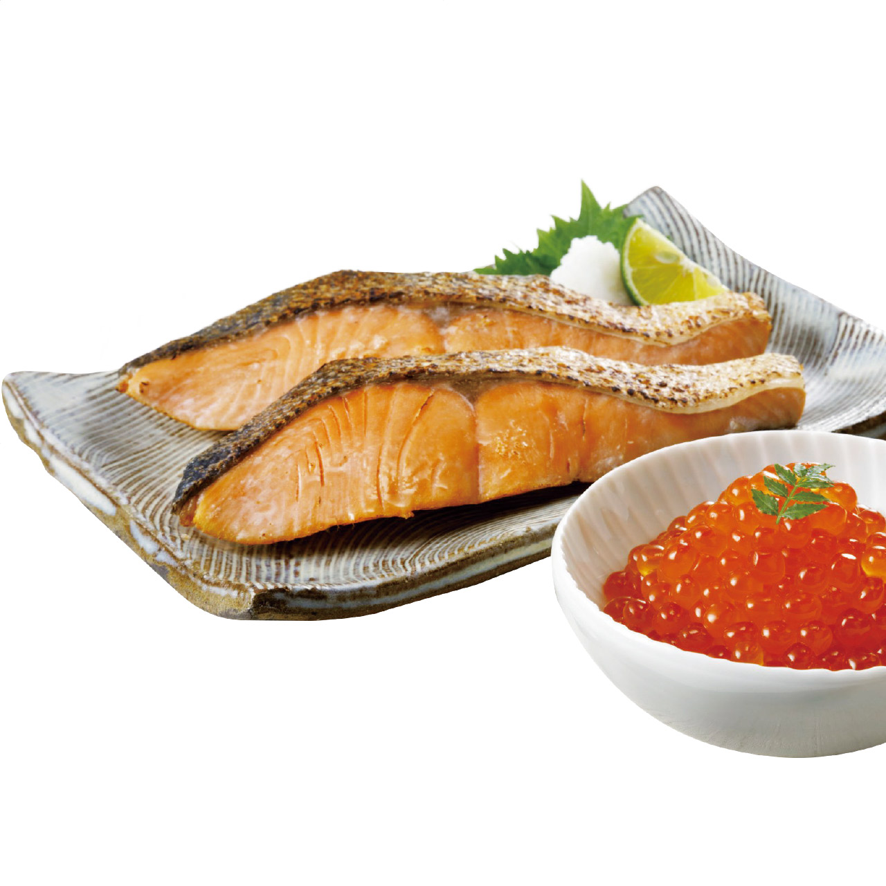 ＜網走水産＞北海道産 焼鮭切身・いくらセット 人気 おすすめ 食品 魚介類 海産物 水産加工品 ※メーカー直送および委託倉庫からの発送です。
