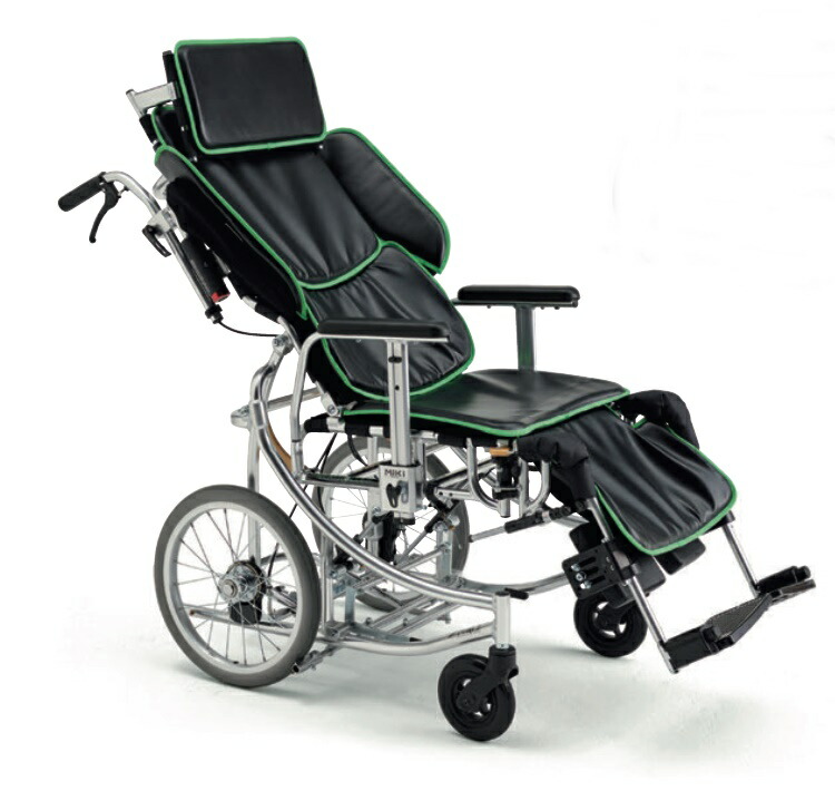 (ミキ) ネクストローラー しろがね色包み 2  NEXTROLLER spII EV 盛りだくさんリクライニング車いす 御手伝い式 座面昇降 脚部エレベーティング ノーパンクタイヤ MiKi