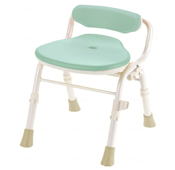 (リッチェル) やわらかシャワーチェア クレオ 折りたたみ 防カビプラス 腰当付390 幅39cm 介護 高齢者用 風呂椅子 入浴用椅子