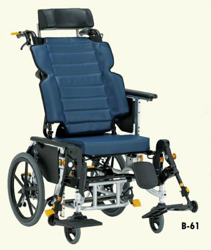 (松永製作所) マイチルト グラン 3D MH-GR SE ティルト・リクライニング車椅子 介助式 エレベーティングユニット付 座幅44cm 肘掛昇降 脚部スイングアウト クッション付 ハイブリッドタイヤ(ノーパンクタイヤ) 大きい ワイドサイズ|介護shop サンアイ
