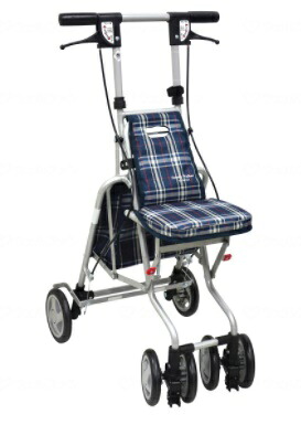 (島製作所) サニーウォーカー AW-RB シルバーカー 押し車 軽量 コンパクト イス付 座れる 屋外用 介護 高齢者 歩行補助 折りたたみ可能 種類
