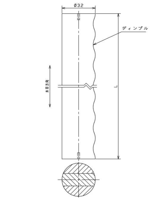 購入 マツ六 アッシュ丸棒 ディンプル付 2m サイズφ32 BAUHAUS 手すり棒 介護 高齢者 住宅改修 バリアフリー DIY BE-112 BE-122  balkon86.ru