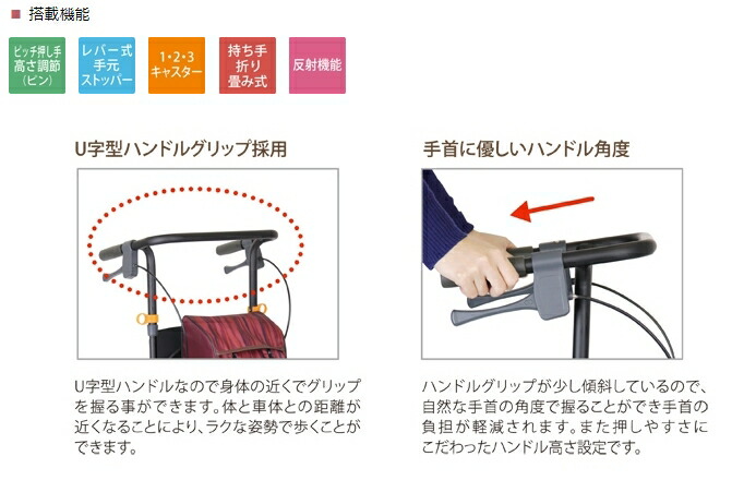 ピンク・ブルー 幸和製作所 TacaoF ミドルタイプシルバーカー フィーナ