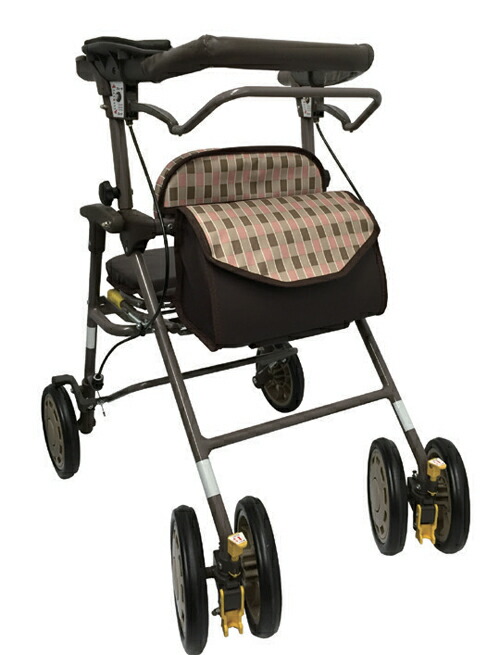 歩行器 店舗良い 自宅 施設 病院 折りたたみ イス付 コンパクト リハビリ 歩行補助 屋外用 大人用 高齢者用 介護用 押し車 歩行車 歩行器 シンフォニーar 島製作所