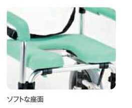 マキテック 入浴用車椅子 シャワーキャリー ベルト付き らくらく浴用