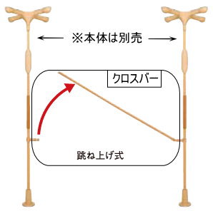 (モルテン) バディーI用 (バディー1用) クロスバー(跳ね上げ式セット) 1.6m MNTCM02BE016|介護shop サンアイ