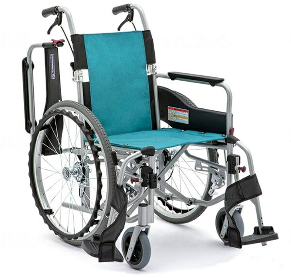 (カワムラサイクル) STAYER + ステイヤープラス 自走式 車椅子 多機能タイプ SYP22-40(42)SB No.111 ミント ノーパンクタイヤ仕様 折りたたみ可能 座幅 40cm 42cm 耐荷重100kg｜介護shop　サンアイ