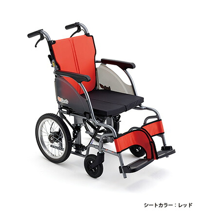 (ミキ) 車椅子 軽量 モジュール CRT-2-CZ カルッタ Carutta 介助式 コンパクト ノーパンクタイヤ仕様 スリム 折り畳み可能 耐荷重100kg 座幅40/42/44cm(座幅調節可能) MiKi クッション付