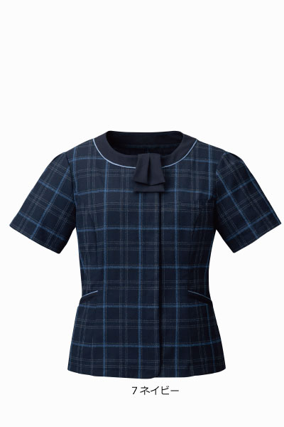 FB71432　オーバーブラウス　ブークレーチェック　（5号～23号）　FOLK　フォーク【会社制服Sanapparel】