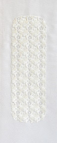桜詰め 刺繍半衿 塩瀬 正絹 桜詰め 刺繍半衿