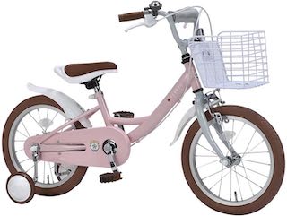 【お得 最大2000円】対象年齢～6歳　補助輪付き 16インチ　ジュニア　子供自転車 MyPallas　マイパラス MD-16　ストロベリー色｜サン・ブレス 14,350円