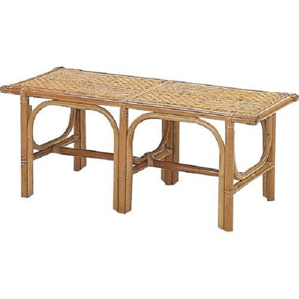 幅100×奥行40×高さ41cm ２人掛け 長いす　ベンチ 今枝商店 籐 ラタン家具 Y881 Y-881