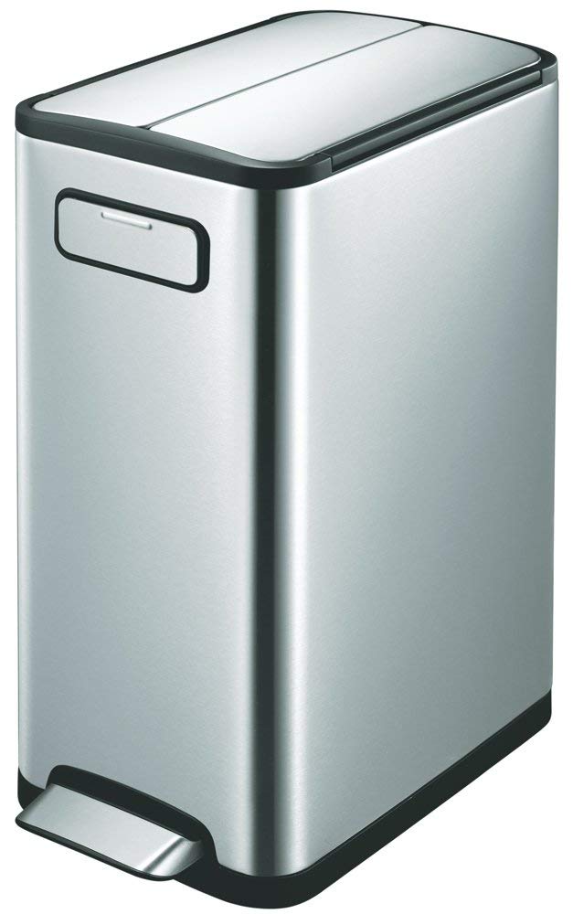 【お得 最大2000円】45L ペダル式ゴミ箱 キャスター付き ダストボックス 開閉の音が非常に静か エコフライ ステップビン 45L EK9377MT-45L 両開きのフタ ゴミ箱 EKO JAPAN　正規販売店｜サン・ブレス