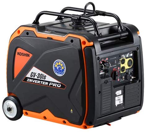 楽天市場 インバーター発電機 Gv 30isコンセント シガーソケット工進 発電機移動がラクにできるキャリー付発電機 Gv 30is サン ブレス