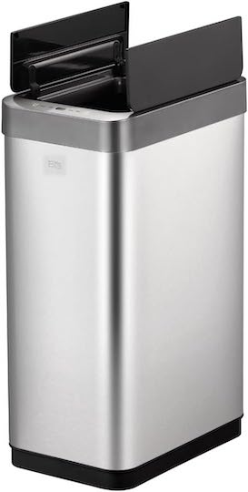 デラックスX センサービン　45L 自動開閉　ダストボックス　ごみ箱 バタフライ　両開きタイプ　センサー式ゴミ箱 EKO JAPAN　正規販売店 EK9261MT-45L　シルバー色