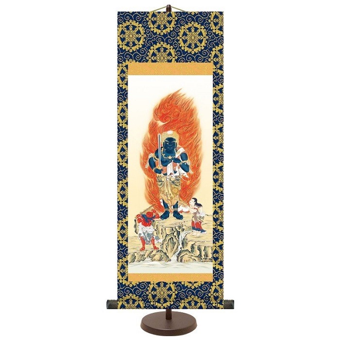 楽天市場】掛軸 掛け軸 模表装 不動明王 小型サイズ : 御朱印帳の