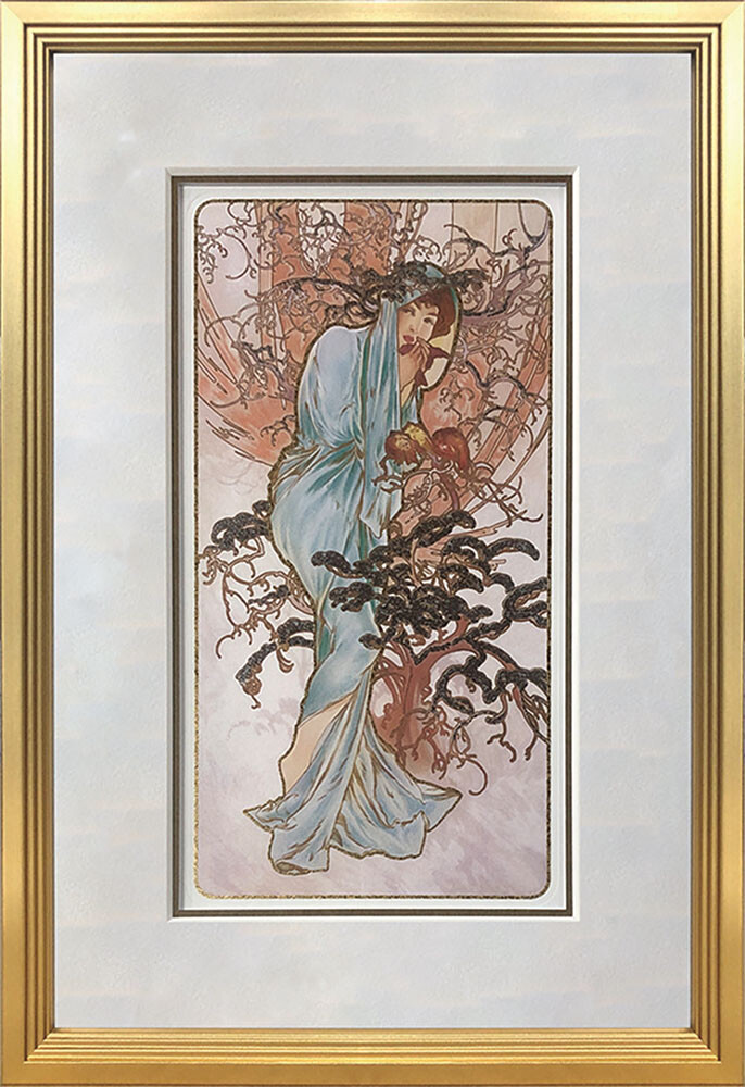 ★!PT１０倍還元!★【bicosya/美工社】 アルフォン・ミュシャ Alphonse Mucha　 アートパネル　Winter　GAM-62470《/絵画/おしゃれ/御祝/絵/壁掛/ポスター／アート/芸術/美術/教材/ピクチャー/飾り/インテリア/ポップアート/》 27,720円