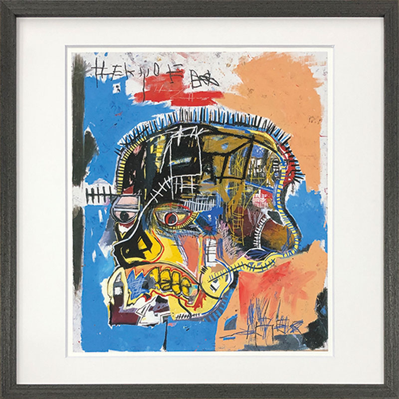 ★!PT１０倍引きもどす!★ 【bicosya/美工社】工芸ひな形 バスキア Jean-Michel Basquiat Untitled (Skull) 1981《/図面/今めかしい/御祝/絵/壁掛/貼り出し／工芸/工芸/芸術/教材/活動写真/飾りつけ/室内装飾/ポップアート/》