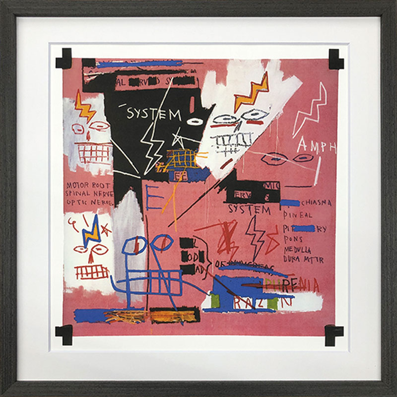 ★!PT１０倍還元!★ 【bicosya/美工社】アートフレーム バスキア Jean-Michel Basquiat Six Fifty, 1982《/絵画/おしゃれ/御祝/絵/壁掛/ポスター／アート/芸術/美術/教材/ピクチャー/飾り/インテリア/ポップアート/》