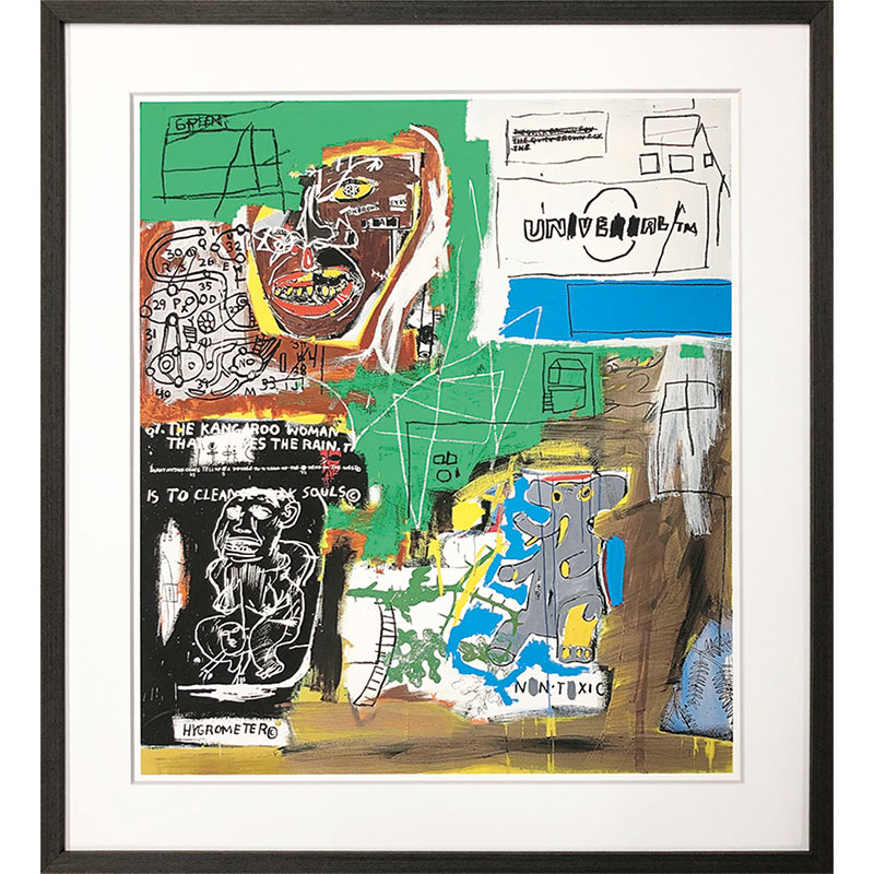 ★!PT10倍還元!★ 【bicosya/美工社】アートフレーム バスキア Jean-Michel Basquiat Sienna, 1984《おしゃれ/御祝/絵/壁掛/ポスター/アート/芸術/美術/教材/ピクチャー/飾り/インテリア/ポップアート/》