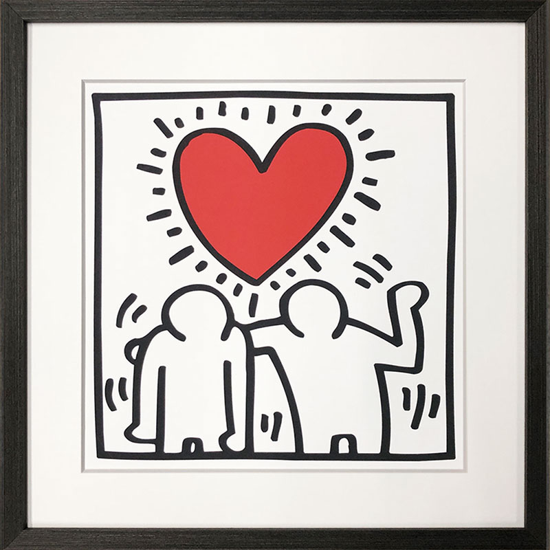 ★!PT１０倍還元!★ 【bicosya/美工社】Keith Haring / キース・ヘリング　Untitled (be mine), 1987《/絵画/おしゃれ/御祝/絵/壁掛/ポスター／アート/芸術/美術/教材/ピクチャー/飾り/インテリア/ポップアート/》