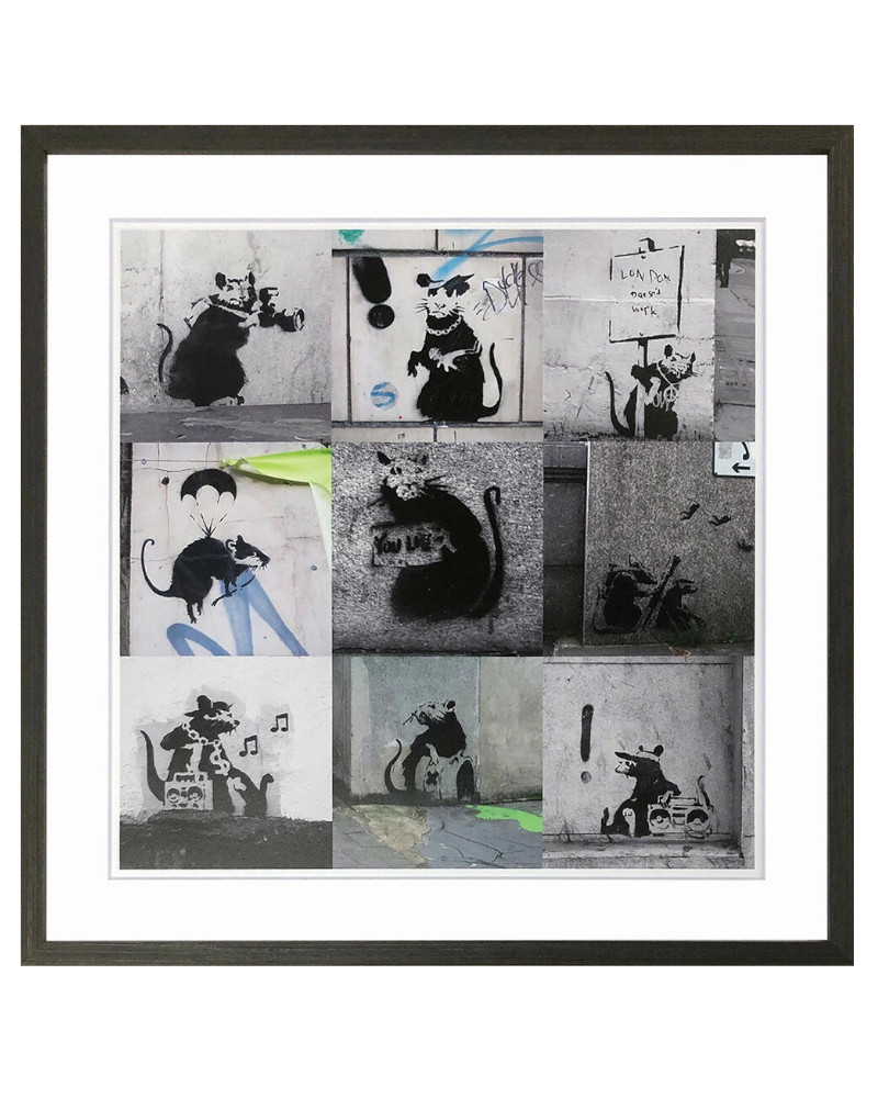 ★!PT１０倍還元!★【bicosya/美工社】Banksy /バンクシー　Rats Collection　IBA-62688《/絵画/おしゃれ/御祝/絵/壁掛/ポスター／アート/芸術/美術/教材/ピクチャー/飾り/インテリア/ポップアート/》