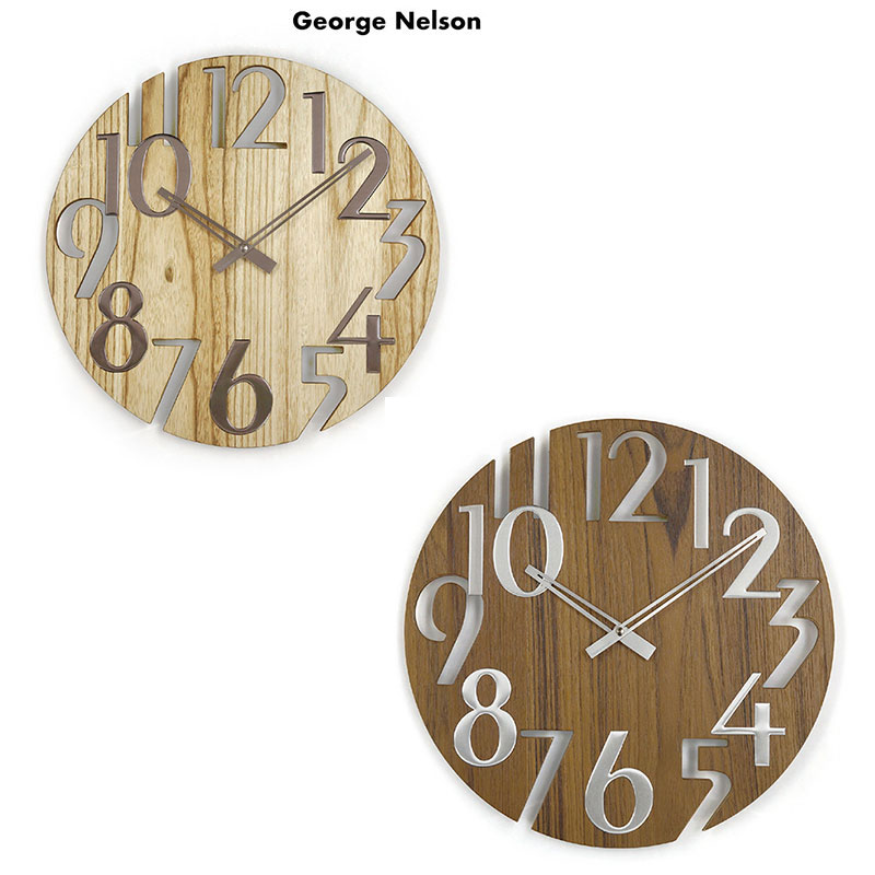 ★!PT１０倍引きもどす!★ 【GEORGE NELSON/ジョージネルソン】ウォール時辰儀 柱時計《柱時計/新居/室内装飾/差し上げ物/祝い事/事務室/馬鹿でかい/設計者/》