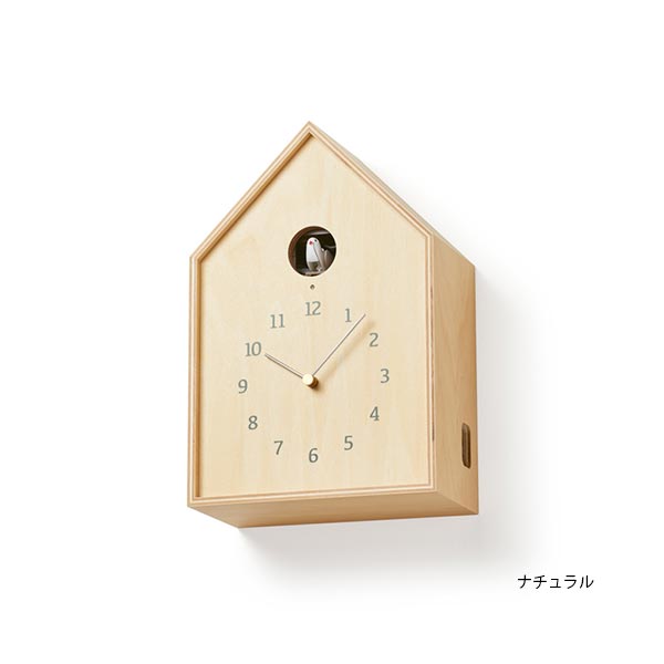 ★!PT１０倍引きもどす!★ 【Lemnos/レムノス】Birdhouse Clock 小鳥棲み家 時辰儀《御洒落/今めかしい/カッコウ時計/北欧/好いたらしい/愛くるしげ/カッコー/壁掛け時計》