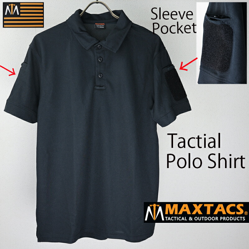 楽天市場】MAXTACS US. タクティカル Poloシャツ[ネイビーブルー] US
