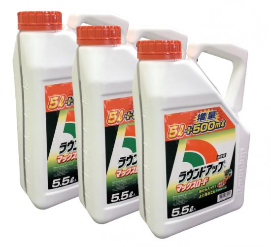 ラウンドアップマックスロード 5.5L×3本入り口・入口（容れもの売りわたす）