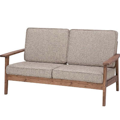 商品名:KOBLE ソファ【アンティーク調】【木製ソファ】【sofa】【ファブリック 】【SCFS】【ソファー】【ブラウン】【お洒落】【2人掛け】【846】|sandy style