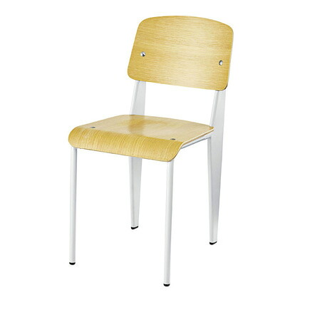 【デザイナー：ジャン・プルーヴェ】 商品名：Standard Chair（スタンダードチェア）プレミアム 【リプロダクト／復刻版／ジェネリック】 【ダイニングチェア】【椅子】【デザイナーズ】【SPC】【463】【通販】