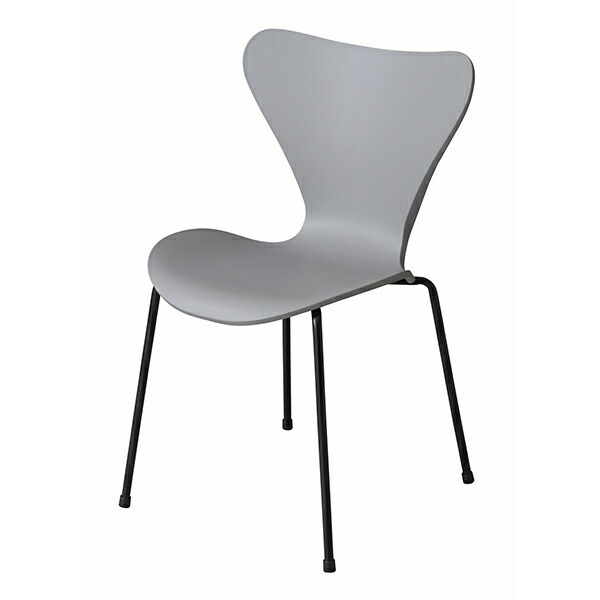 【建築家：アルネ・ヤコブセン】商いもの名：SEVEN CHAIR（七つ女性議長）割り増し金【リプロダクト・ジェネリック・刷り直す版】【黒脚】【983】【夕ご飯女性議長】【肌理】【SPC】【北欧】【デザイナーズ】【脂】【スタッキング】