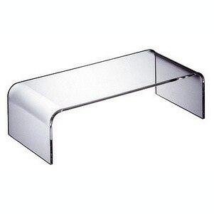WAAZWIZ商品名：Plain low table（LL）ローテーブル【日本製】【UV加工】【アクリル】【無色透明】【透明】【家具】【軽い】【デザイン】【ブランド】【クリア】【透ける】【プラスチック】【樹脂】【カルテル風】｜sandy style