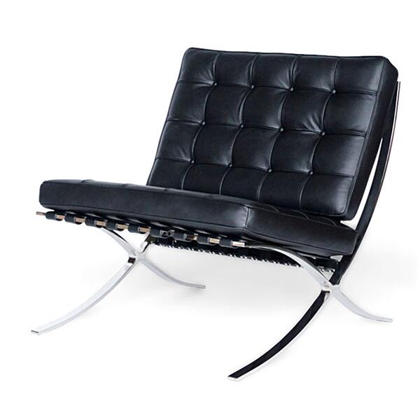 楽天市場】ミース・ファン・デル・ローエ 【バルセロナチェア】3人掛け