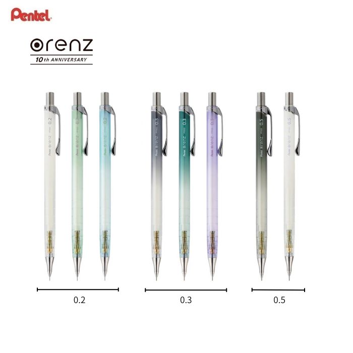 【新品未開封未使用】ぺんてる オレンズ 韓国限定　全色セット ぺんてる ORENZ オレンズ メタルグリップ シャープペンシル