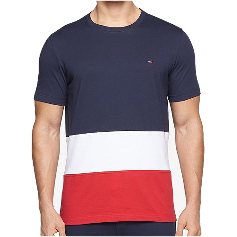 tommy hilfiger red white and blue t shirt